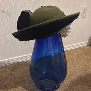 Olive Green Decorative Hat Accent
